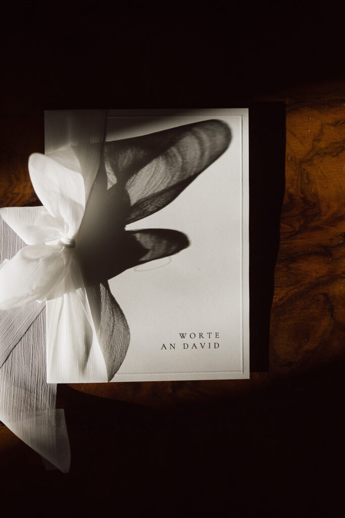 Lea und David im Schloss Friedrichsfelde Papeterie