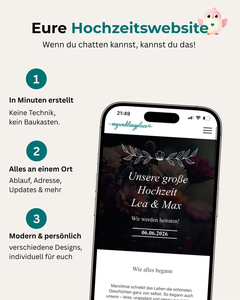 Hochzeitswebseite